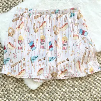Sweet Bay Clothing Baseball Snacks Skort