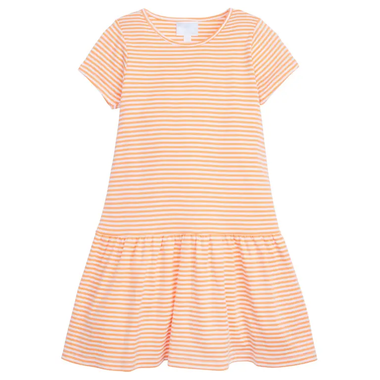 Little English Chanel Dress Orange Stripe