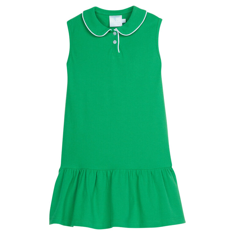 Little English Green Sleevless Polo Dress