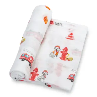 LollyBanks Fireman Muslin Swaddle