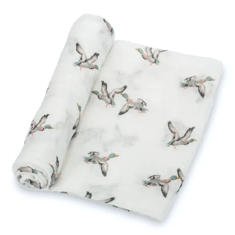 LollyBanks Quackin'up Baby Muslin Swaddle
