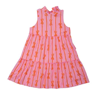 Oaks Apparel Addison Pink Bow Dress