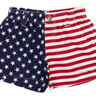 Properly Tied Mallard Short Freedom Flag