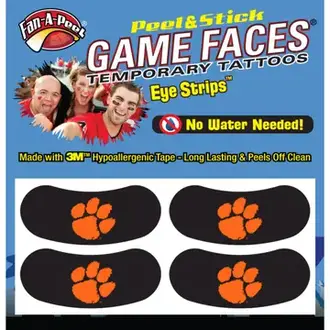 Fanapeel Clemson Peel and Stick Eye Strips
