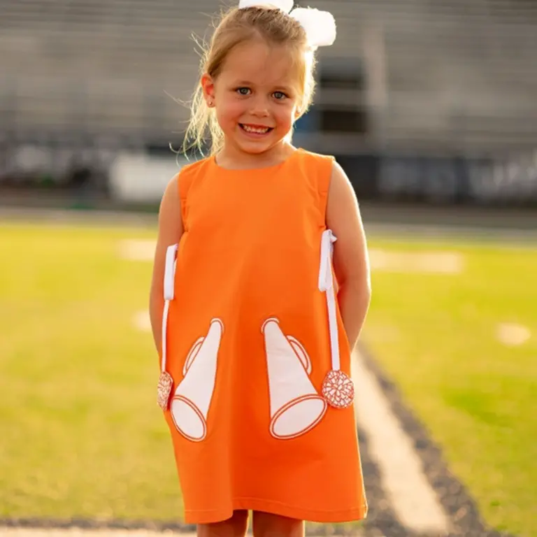 The Yellow Lamb Orange Megaphone Jumper Dress