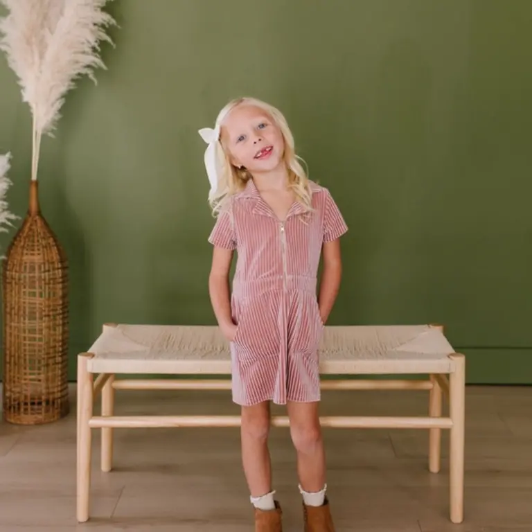 Ollie Jay Blush Corduroy Dress