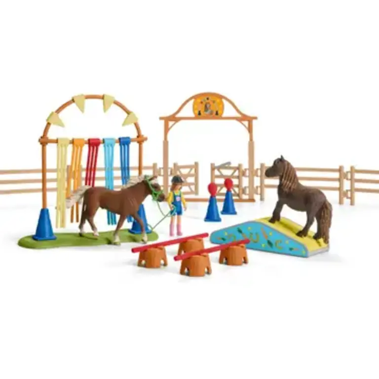 Schleich Pony Agility Training Set