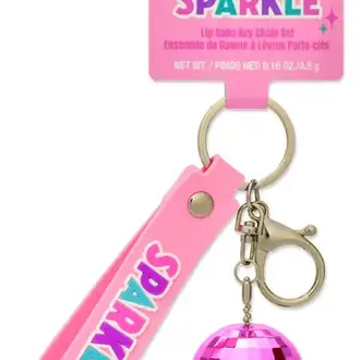 Sparkle Lip Balm Key Chain Set