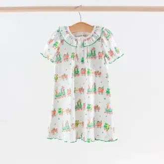 Nola Tawk Santa's Sweet Express Organic Cotton Play Dress