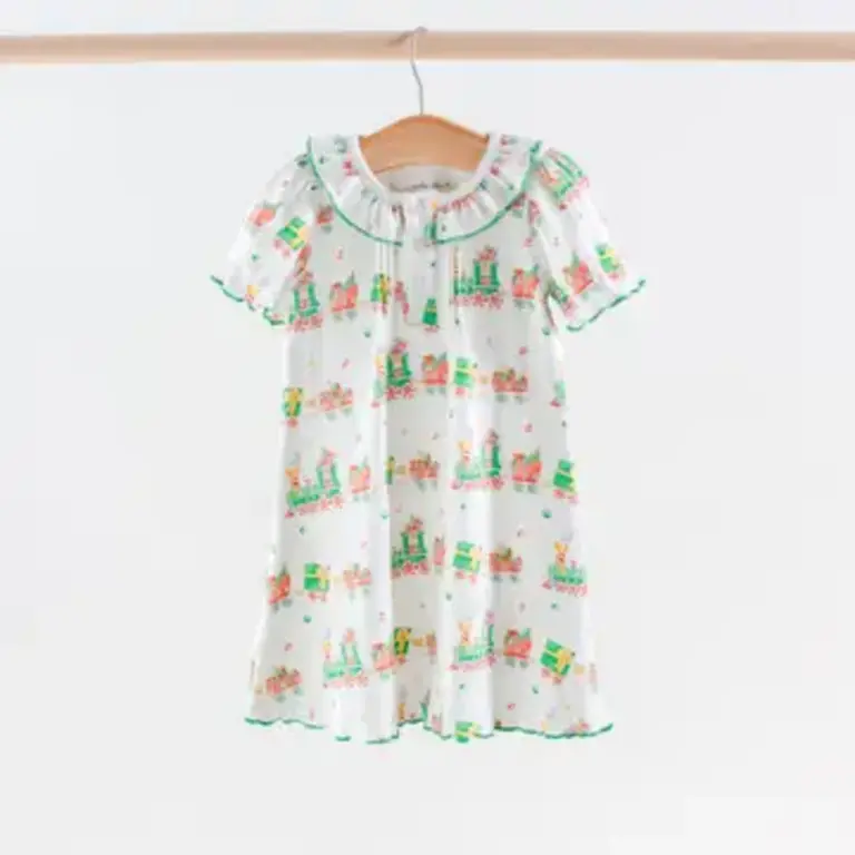 Nola Tawk Santa's Sweet Express Organic Cotton Play Dress