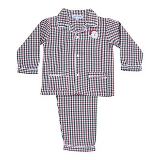 Sweet Dreams Santa Emb Plaid 2pc PJ