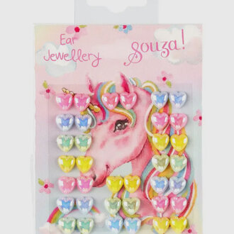 Speedy Monkey Heart Stick On Earrings