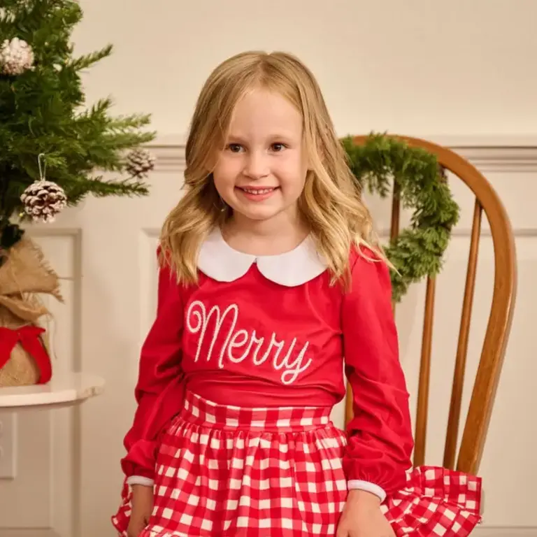 Sugar Bee Merry Peter Pan Top