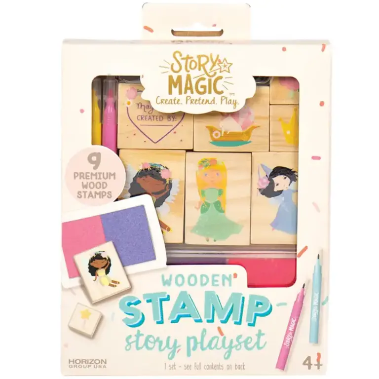 US Toy Company Mini Wooden Stamp Set