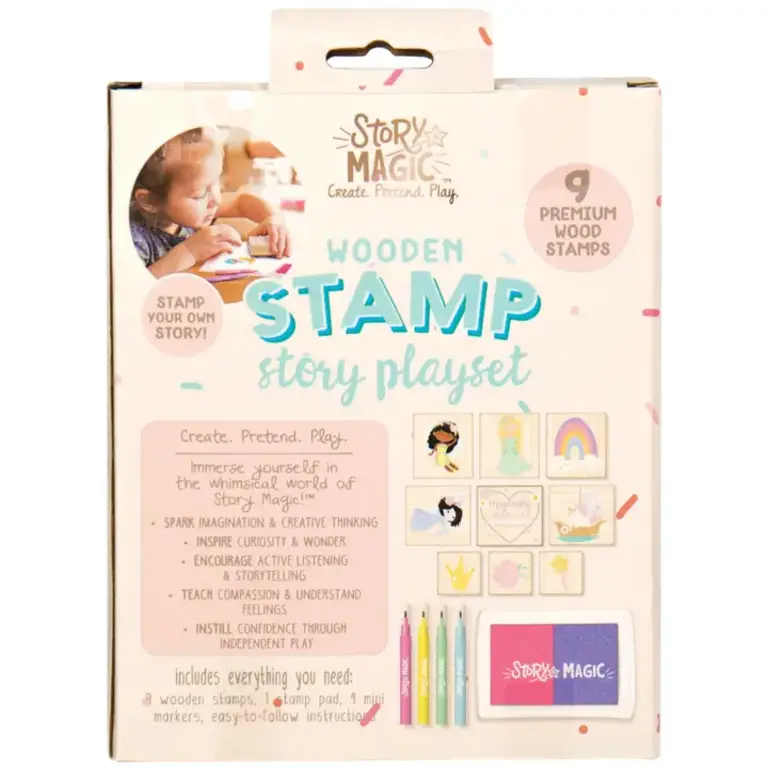 US Toy Company Mini Wooden Stamp Set
