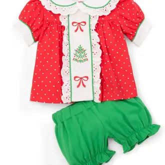 Posh Pickle Deck the Halls Bloomer Set