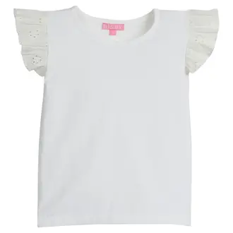 Bisby White SS Eyelet Shirt