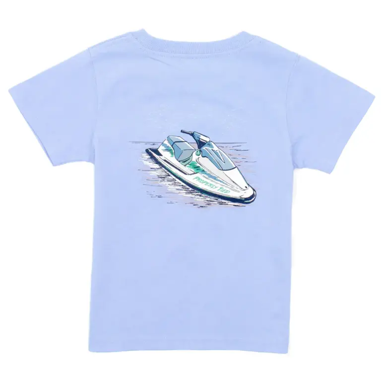 Properly Tied Jet Ski Tee- Light Blue