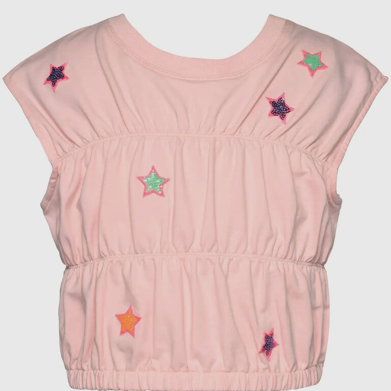 hannah banana Ruched Star Patch Top