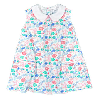 Heyward House Beach Umbrellas Sleeveless Pocket Twirl Dress