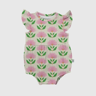 Goosies Pink Block Print Flowers Flutter Bubble