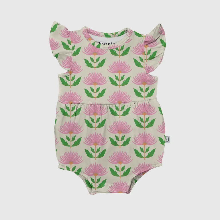 Goosies Pink Block Print Flowers Flutter Bubble