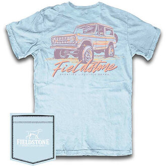 Fieldstone Neon Bronco Tee - Chambray