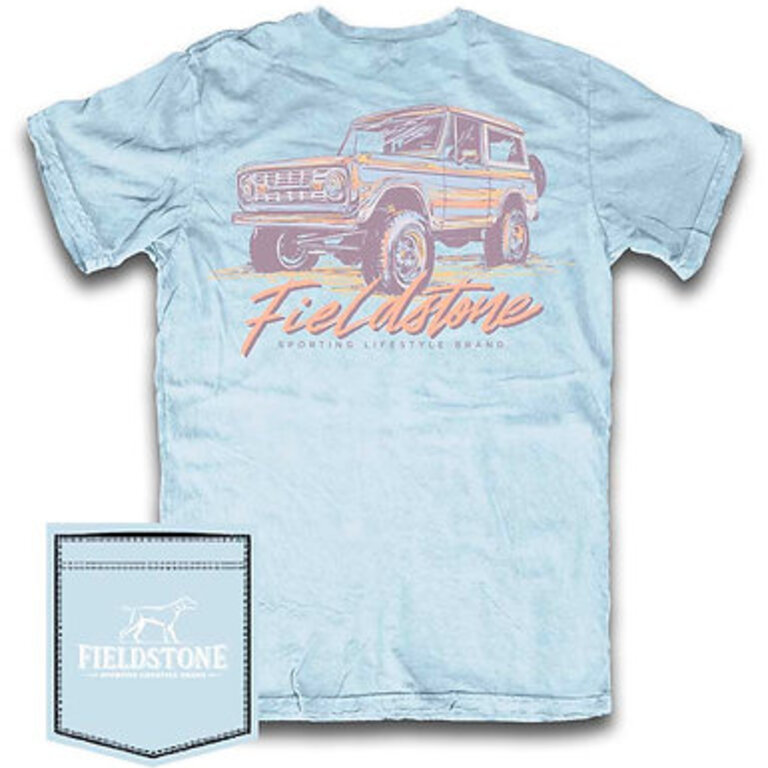 Fieldstone Neon Bronco Tee - Chambray