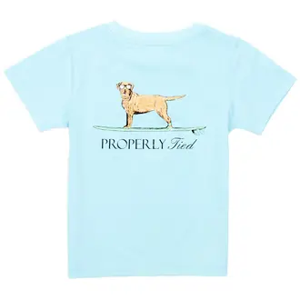 Properly Tied Waverider Tee- Powder Blue