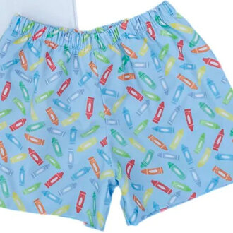 James And Lottie Blue Crayon Conrad Shorts