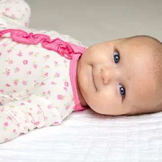 Macaron & Me Rosebud Floral Ruffle Footie