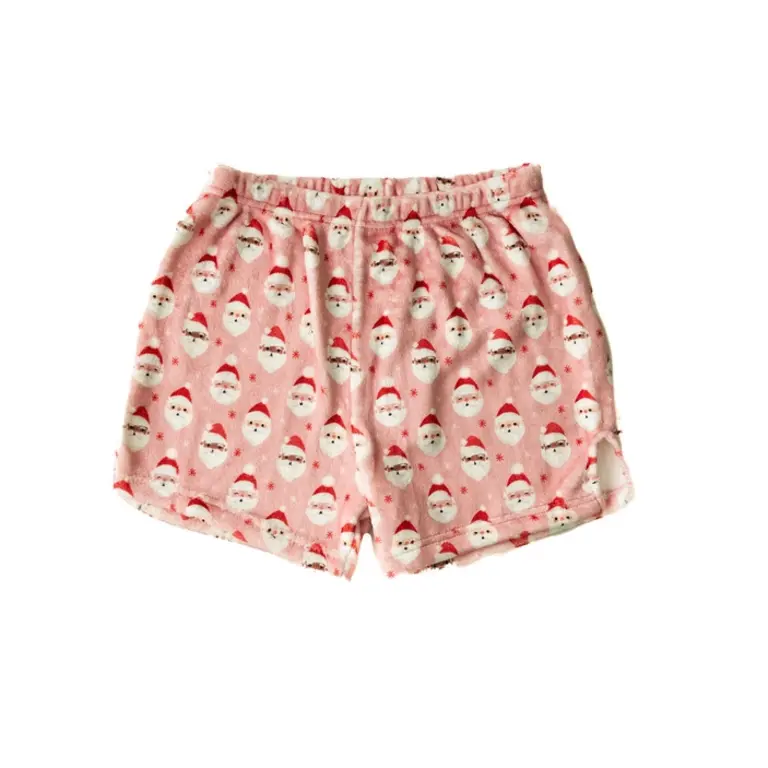 Macaron & Me Santa Plush PJ Shorts