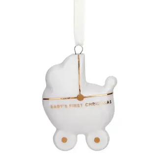 Stephan Baby Baby's First Christmas Ornament - Baby Carriage