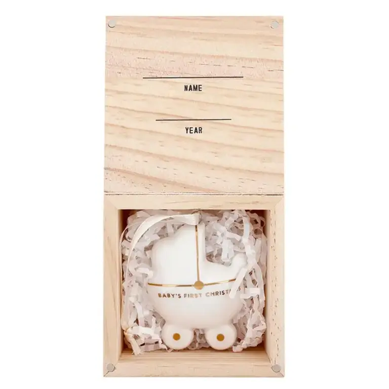 Stephan Baby Baby's First Christmas Ornament - Baby Carriage