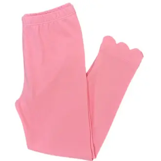 James And Lottie Light Pink Scalloped Leggings