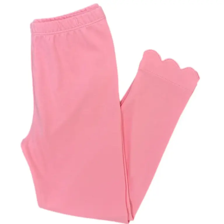 James And Lottie Light Pink Scalloped Leggings