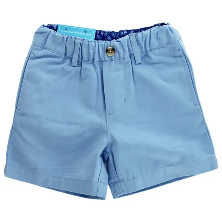 Bailey Boys Pete Twill Short- Harbor Blue