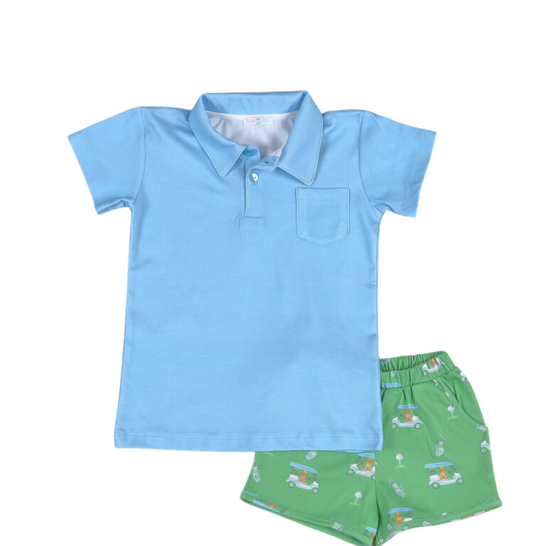 Baby Loren Golf Buddies Boy Short Set
