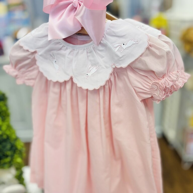 Hello Bebes! Pink Bunny Collar Dress