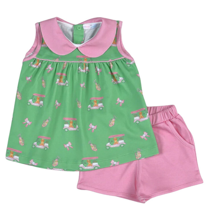Baby Loren Golf Buddies Girl Short Set