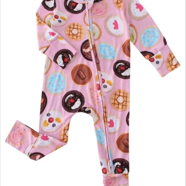 Charlies Project Kids Cookie Bamboo Convertible Zippy Romper