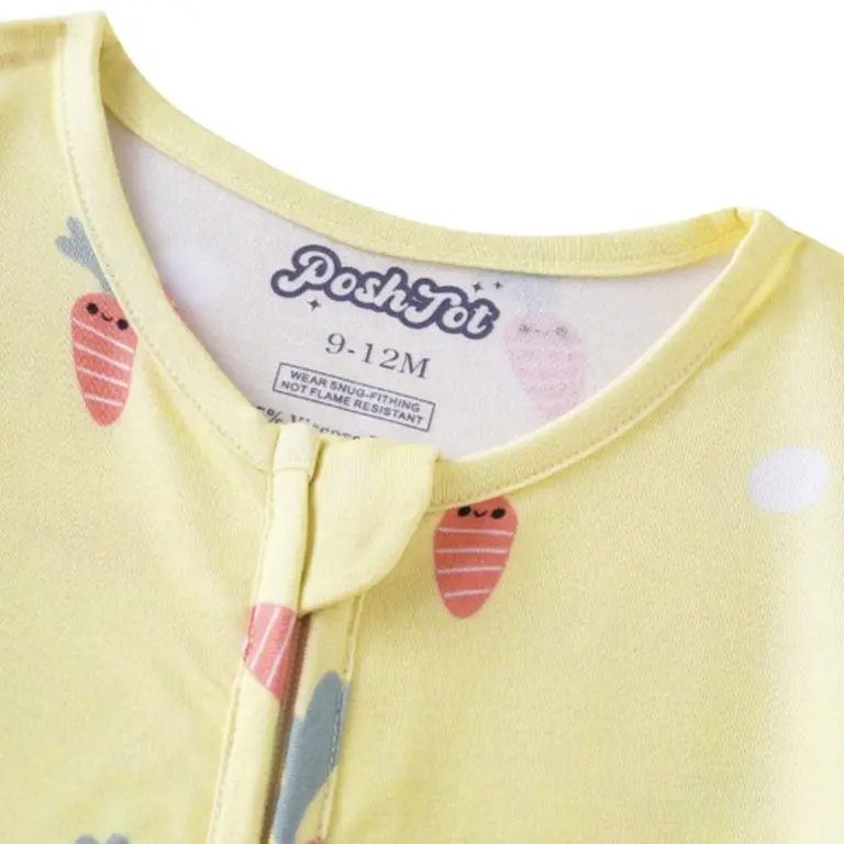 Charlies Project Kids Carrot Bamboo Convertible Zippy Romper