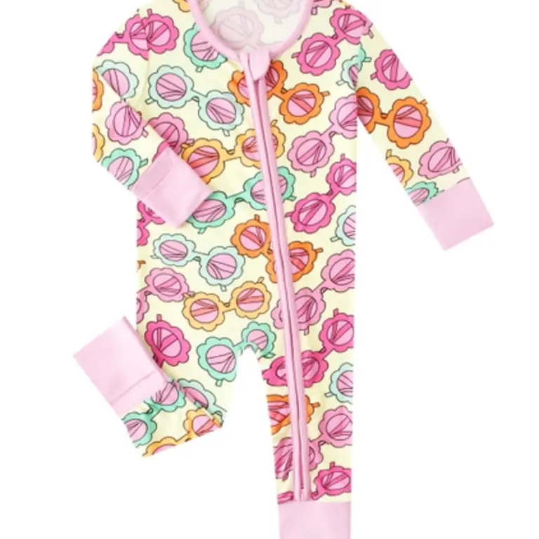 Charlies Project Kids Sunglasses Bamboo Convertible Zippy Romper