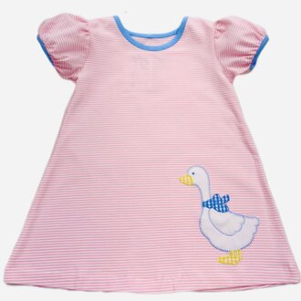 Lil Kids Clothing Silly Goose Girls Applique Dress