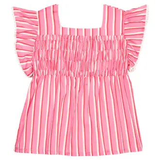 Bisby Chloe Top - Saltwater Taffy Stripe