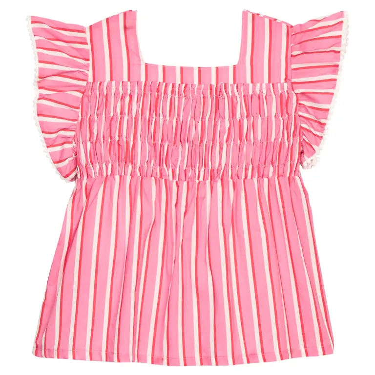 Bisby Chloe Top - Saltwater Taffy Stripe
