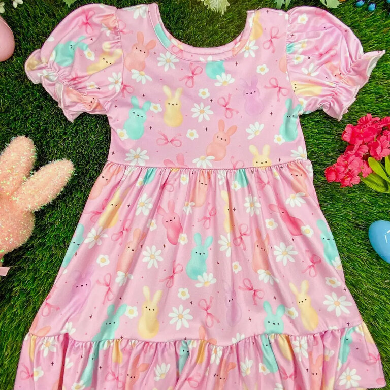 The Hair Bow Co. Pastel Bunny Twirl Dress