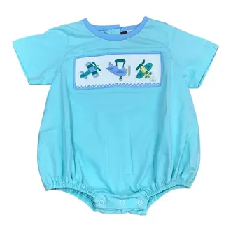 Banana Split Smocked Airplane Bubble