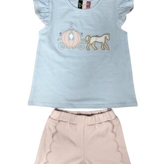 Banana Split Royal Carriage Short Set