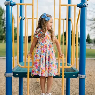 Ollie Jay Sunshine Tiles Classic Twirl Dress